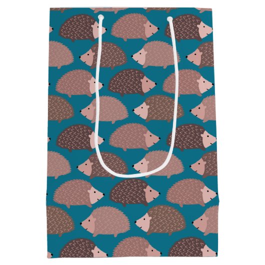 Egel- en bospatroon medium cadeauzakje (Achterkant)