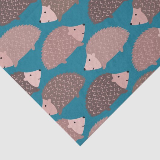 Egel- en bospatroon tissuepapier (Detail)