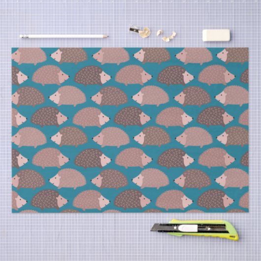 Egel- en bospatroon tissuepapier (Craft)