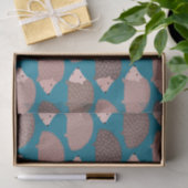 Egel- en bospatroon tissuepapier (Geschenk)