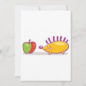 Egel En Een Appel Kaart (Voorkant)