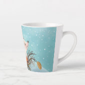 Egel en eerste sneeuwvlokken latte mok (Rechts)