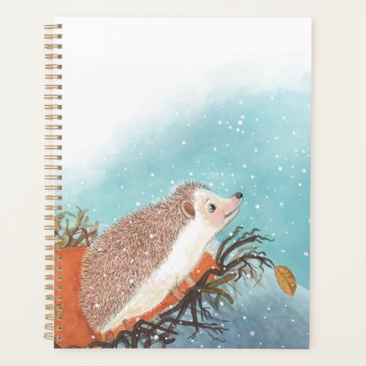 Egel en eerste sneeuwvlokken planner (Voorkant)