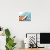Egel en eerste sneeuwvlokken poster (Thuiskantoor)