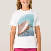 Egel en eerste sneeuwvlokken t-shirt (Voorkant)