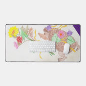 Egel en Flowers Bouquet Bureaumat (Keyboard & Muis)