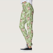 Egel en groene bladeren leggings (Links)