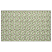 Egel en groene bladeren stof (Fat Quarter)
