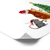 Egel- en muiskerstboom poster (Hoek)