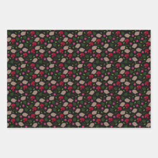 Egel- en paddenstoelen Verpakkingsbladen Inpakpapier Vel