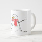 Egel en Snowman Grote Koffiekop (Voorkant rechts)