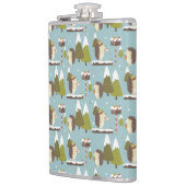 Egel en witte kerst heupfles (Links)