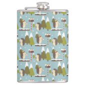 Egel en witte kerst heupfles (Voorkant)