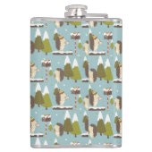 Egel en witte kerst heupfles (Achterkant)