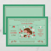 Egel Family Unisex Baby shower Uitnodiging (Voorkant / Achterkant)