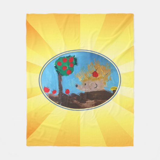 Egel Fleece Deken (Voorkant)