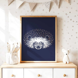 Egel | Forest Animal Hedegel Wall Print