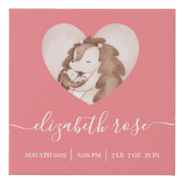 Egel Geboorte Stats Nep Ingepakt Canvas Print