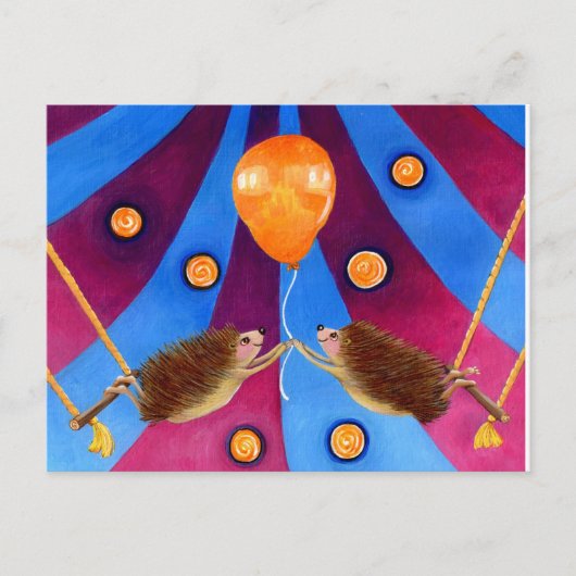 Egel Geluk Briefkaart (Voorkant)