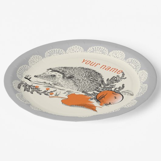 Egel grafiet papieren bordje (Gekanteld)