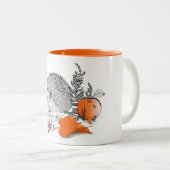 Egel grafiet tweekleurige koffiemok (Voorkant rechts)