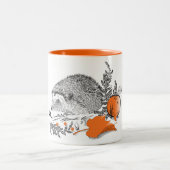 Egel grafiet tweekleurige koffiemok (Center)