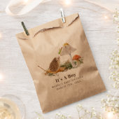 Egel Grasshopper Mushroom Woodland Baby shower Bedankzakje (Geknipt)