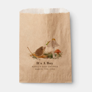 Egel Grasshopper Mushroom Woodland Baby shower Bedankzakje