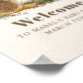 Egel Grasshopper Mushroom Woodland Baby shower Poster (Hoek)