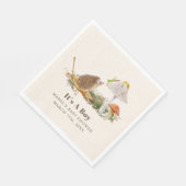 Egel Grasshopper Mushroom Woodland Baby shower Servet (Hoek)