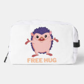 Egel gratis knuffel toilettasje (Achterkant)