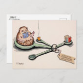 Egel halve uur lang aangenaam Briefkaart (Voorkant / Achterkant)