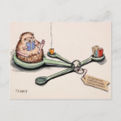 Egel halve uur lang aangenaam Briefkaart (Voorkant)