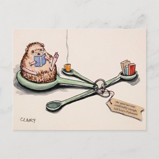 Egel halve uur lang aangenaam Briefkaart (Voorkant)