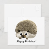 Egel Happy Birthday Briefkaart (Voorkant / Achterkant)