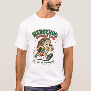 Egel Hardloopclub Cute Mascotte T-shirt