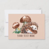 egel heeft een leuk doel , en dat is het gevoel bedankkaart (Voorkant)