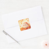 Egel Herfst Retreat Vierkante Sticker (Envelop)