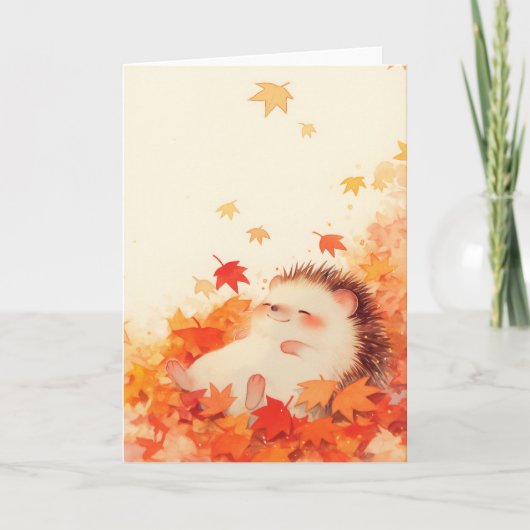 Egel Herfst Slappertje Kaart (Voorkant)