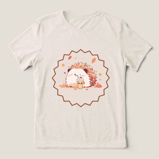 Egel Herfst Stemmingen Tri-Blend Shirt (Design voorkant)