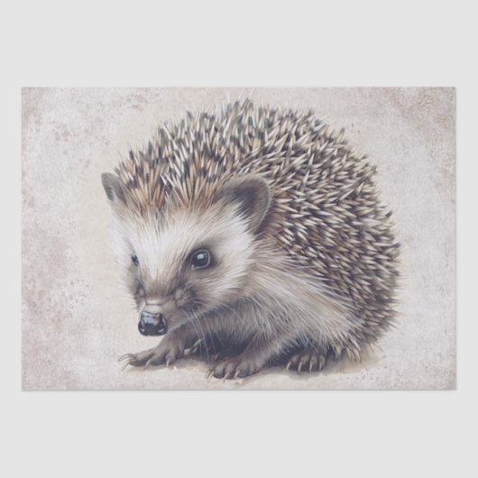 Egel Herfst Waterverf Tissuepapier (Voorkant)