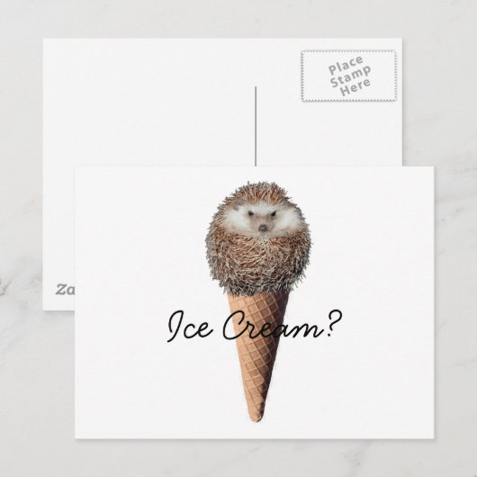 Egel Ice Cream Briefkaart (Voorkant / Achterkant)