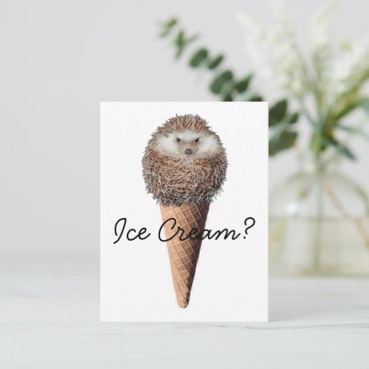 Egel Ice Cream Briefkaart (Staand voorkant)