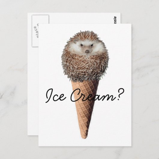 Egel Ice Cream Briefkaart (Voorkant / Achterkant)