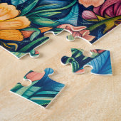 Egel in bloeiend bloembed legpuzzel (Zijkant)