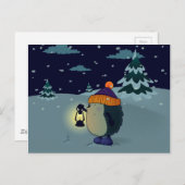 Egel in de nacht briefkaart (Voorkant / Achterkant)