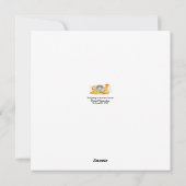 Egel In Herfstbladeren Feestdagenkaart (Achterkant)