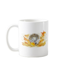 Egel In Herfstbladeren