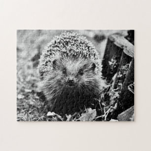 Egel in zwart-wit, Jigzaag Puzzle Legpuzzel
