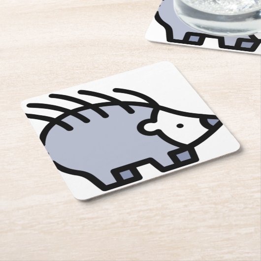 Egel Kartonnen Onderzetters (Schuin)